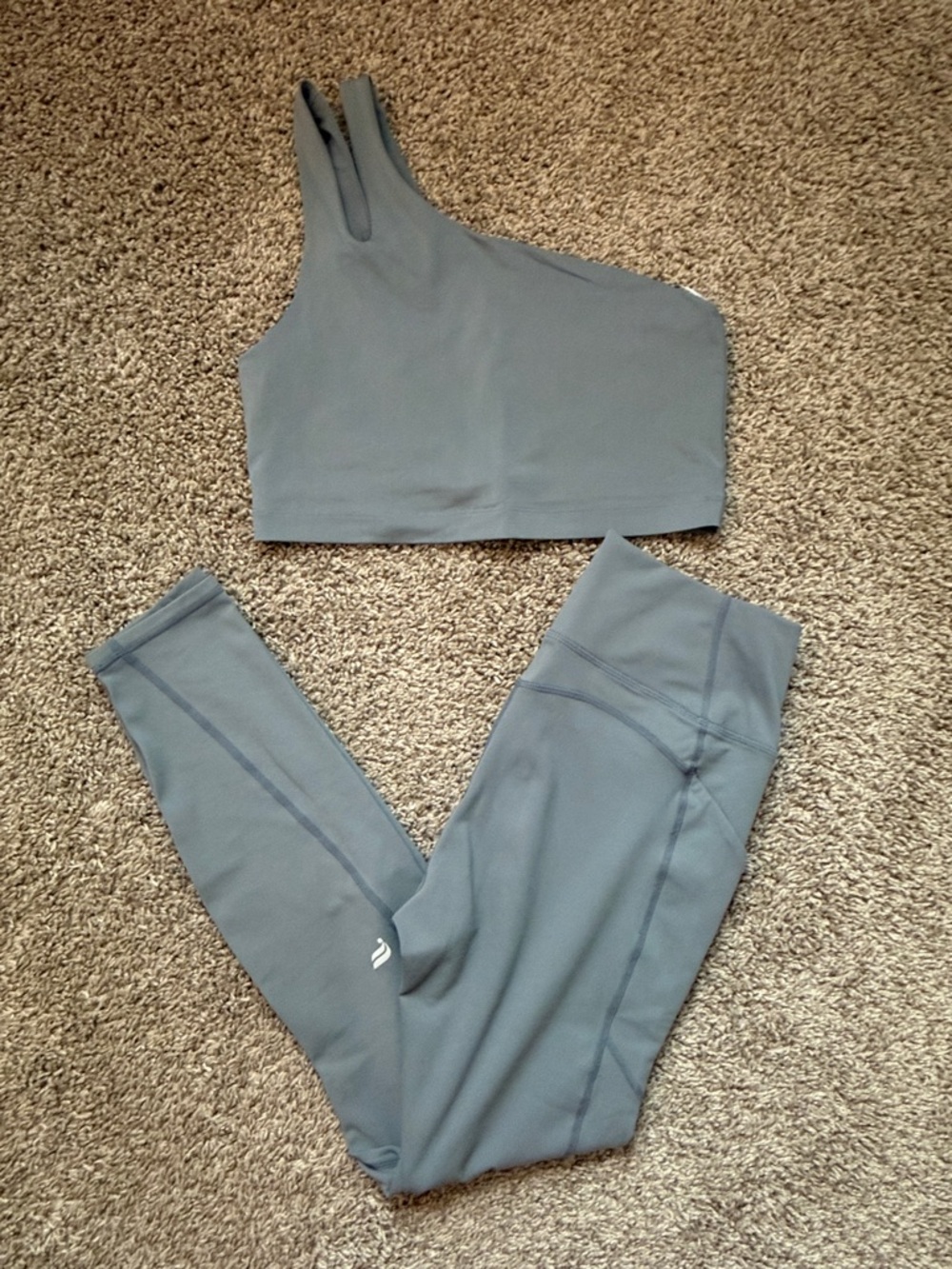 High-Waist Slate Gray Fabletics Set Size Medium Women’s